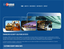 Tablet Screenshot of hbesecurity.com.au